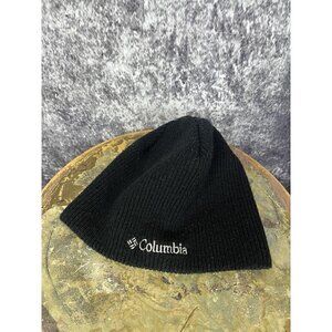 Columbia Whirlibird Knit Watch Cap Beanie Winter Hat Black EUC